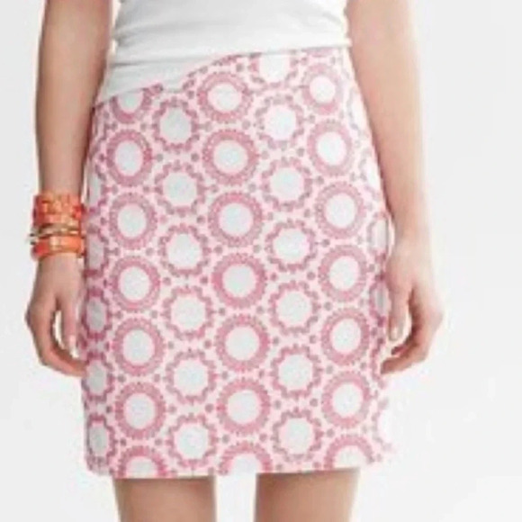 Banana Republic Milly Collection Embroidered Skirt Size 8 - Picture 1 of 6